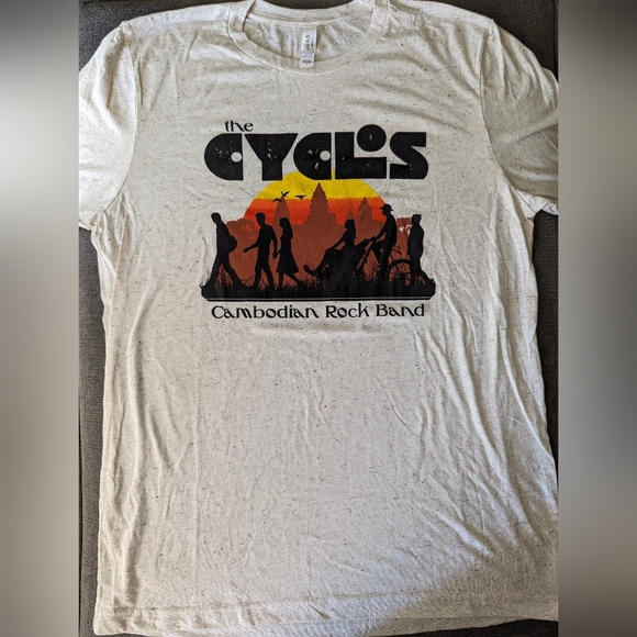 Bella Canvas Brand Cyclos Cambodian Rock Band T-Shirt Off-Broadway Show - Size L - Picture 2 of 4